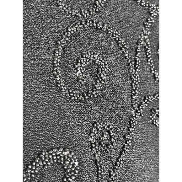 Cache Halter Beaded Dress S Black Maxi Vintage Gown Y2K 80s Whimsigoth Feminine - Picture 8 of 16